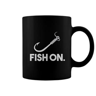 Fish On Funny Fishing And Hunting Coffee Mug | Mazezy