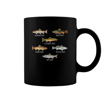 Fish Species Biology Different Types Of Trouts Fishing Coffee Mug | Mazezy