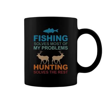 Fishing Solves Most Of My Problems Coffee Mug | Mazezy