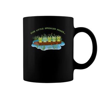 Five Little Speckled Frogs Unique Nursery Rhymes Coffee Mug | Mazezy