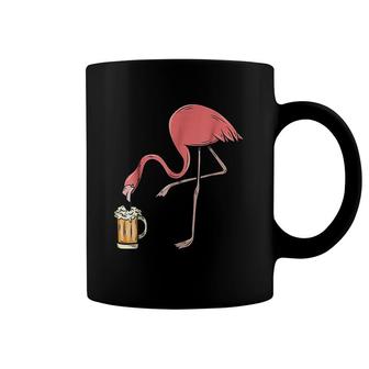 Flamingo Drinking Beer Coffee Mug | Mazezy