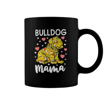 Floral Bulldog Mama English Bulldog Gifts Women Dog Mama Coffee Mug | Mazezy