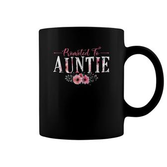 Flower Promoted To Auntie Coffee Mug | Mazezy