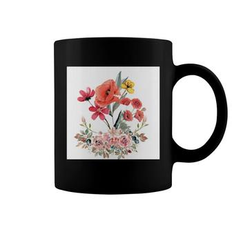 Flower Watercolore Design Coffee Mug | Mazezy