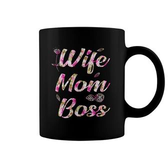 Flower Wife Mom Boss Coffee Mug | Mazezy