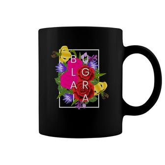 Flowers Of Bulgaria Word Art Bulgarian Pride Coffee Mug | Mazezy CA