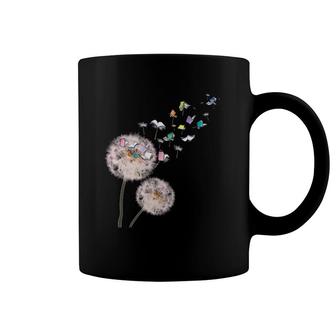 Flying Books In Dandelion Flower Reading Books Book Lover Coffee Mug | Mazezy