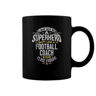 Football Coach Gift Superhero Football Coffee Mug | Mazezy