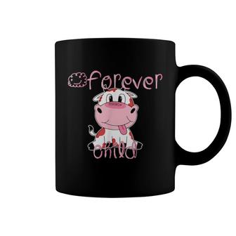Forever Child Cute Inspirational Teacher Cow Coffee Mug | Mazezy