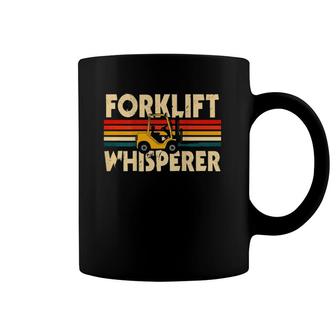 Forklift Operator Design On Back Of Clothing Coffee Mug | Mazezy