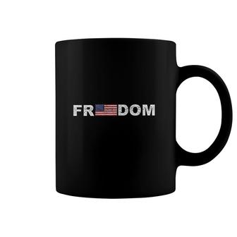 Freedom With American Flag Inside Coffee Mug | Mazezy