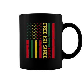 Freeish Since 1865 Juneteenth Black History Flag African Coffee Mug | Mazezy