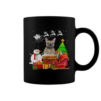 French Bulldog Frenchie Christmas Dog Coffee Mug | Mazezy