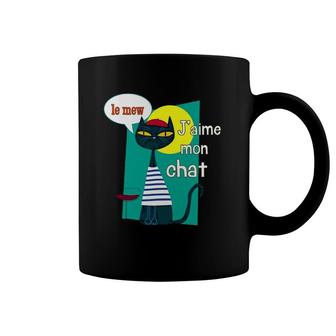 French Cat Funny Cat Cat Lover Coffee Mug | Mazezy