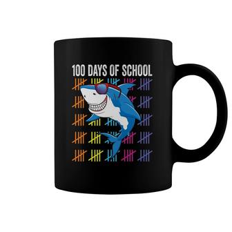 Funny 100 Days Boys Girls Toddlers Shark 100Th Day Of School Coffee Mug | Mazezy
