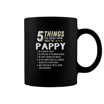 Funny 5 Things Grandpa Pappy Coffee Mug | Mazezy