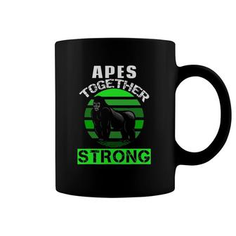 Funny Apes Together Strong Meme Stock Gamestonk Coffee Mug | Mazezy