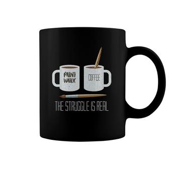 Funny Artist Gift The Struggle Is Real Artist Coffee Mug | Mazezy