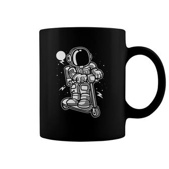 Funny Astronaut Scooter Space Galaxy Gift For Adults Kids Coffee Mug | Mazezy