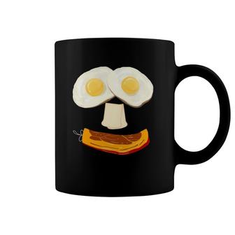 Funny Bacon And Eggs Breakfast Smiles For Low Carb Diet Coffee Mug | Mazezy