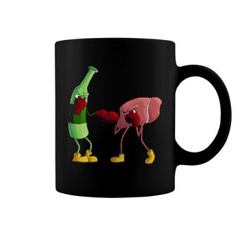 Funny Beer Liver Boxing Cute Drinkers Father's Day Coffee Mug | Mazezy