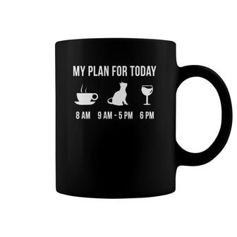 Funny Bombay Cat Cute Pet My Plan For Today Coffee Mug | Mazezy
