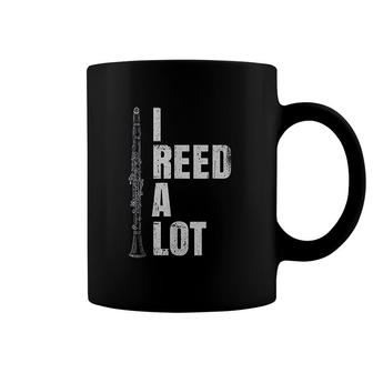 Funny Clarinet Pun I Reed Read A Lot Clarinet Player Gift Coffee Mug | Mazezy