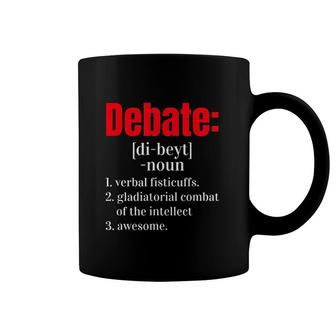 Funny Debate Definition Coffee Mug | Mazezy
