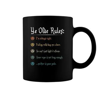 Funny Dm Gifts Ye Olde Rules Dungeon Rpg Game Master Coffee Mug | Mazezy
