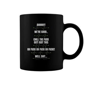 Funny Emergency Ems Emt Heartbeat Ecg Coffee Mug | Mazezy