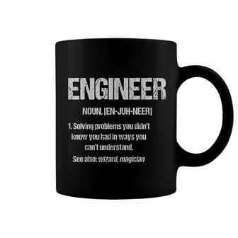 Funny Engineer Definition Coffee Mug | Mazezy