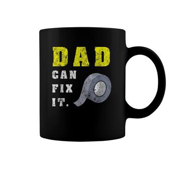 Funny Father's Day Gift Dad Can Fix It Handy Diy Duct Tape Coffee Mug | Mazezy