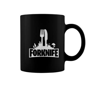 Funny Forknife Video Games Joke Graphic Coffee Mug | Mazezy