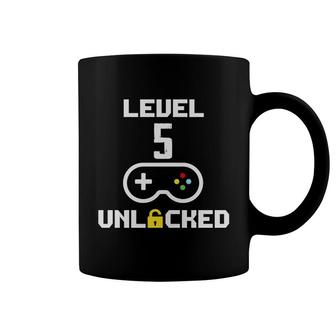 Funny Gamer Decoration Level 5 Unlocked 5Th Birthday Coffee Mug - Seseable