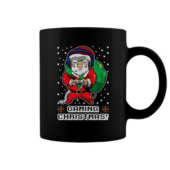 Funny Gaming Christmas Santa Claus Video Gamer Group Coffee Mug | Mazezy