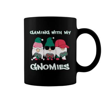 Funny Gaming With My Gnomies Christmas Gnome Video Games Coffee Mug | Mazezy