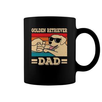 Funny Golden Retriever Dad Dog Retro Coffee Mug | Mazezy