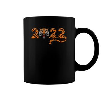 Funny Growling Mouth Open Bengal Tiger New Year 2022 Bday Coffee Mug | Mazezy