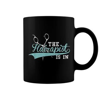 Funny Hairdresser The Hairapist Hair Stylist Gift Coffee Mug - Thegiftio