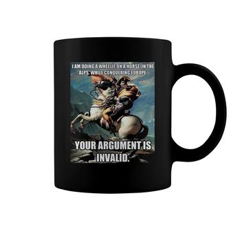 Funny History Hipster Napoleon Bonaparte Argument Coffee Mug | Mazezy