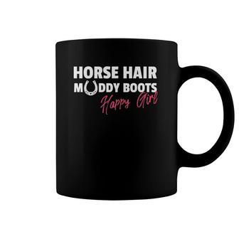 Funny Horse - Horse Hair Muddy Boots Coffee Mug | Mazezy