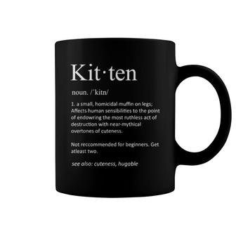 Funny Kitten Definition Cat Mom Coffee Mug | Mazezy AU