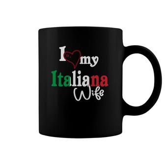Funny Love My Italian Wife Matching Gift Italian Coffee Mug | Mazezy