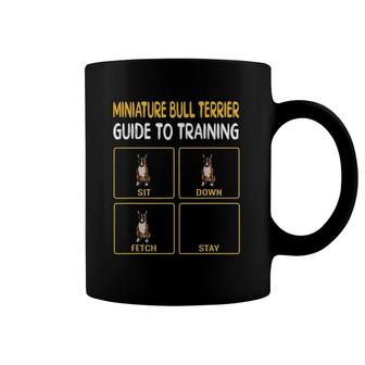 Funny Miniature Bull Terrier Guide To Training Dog Obedience Coffee Mug | Mazezy