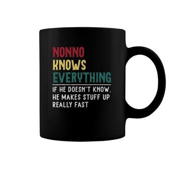 Funny Nonno Knows Everything Father's Day Gift Grandfather Coffee Mug | Mazezy