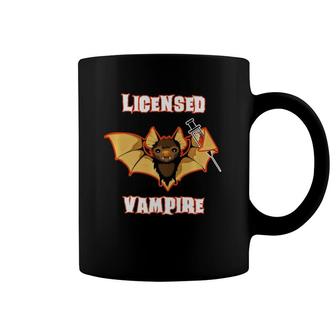 Funny Nurse Phlebotomy Phlebotomist Gift - Licensed Vampire Coffee Mug | Mazezy