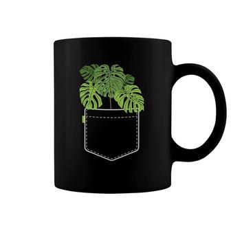 Funny Plant Gifts For Women Monstera Pocket Plant Mama Coffee Mug | Mazezy