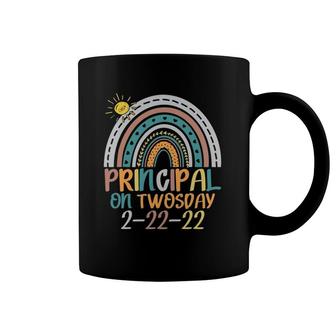 Funny Principal Squad On Twosday February 22Nd 2022 Rainbow Coffee Mug | Mazezy