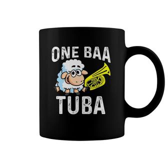 Funny Pun Quote One Baa Tuba Band Player Coffee Mug | Mazezy