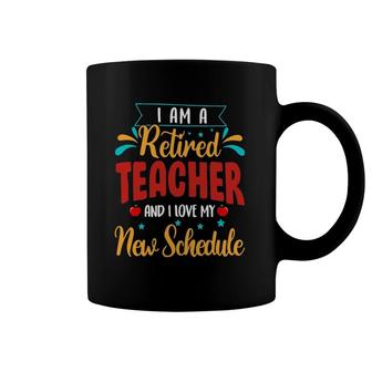 Funny Retirement Schedule - Retired Teacher Coffee Mug | Mazezy